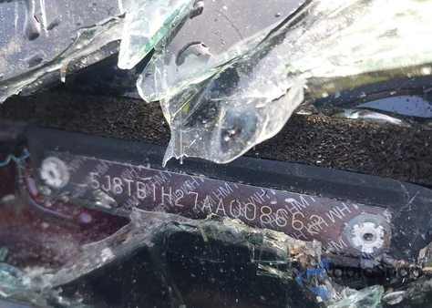 2010 Acura Rdx z USA, uszkodzony, nr VIN 5J8TB1H27AA008662